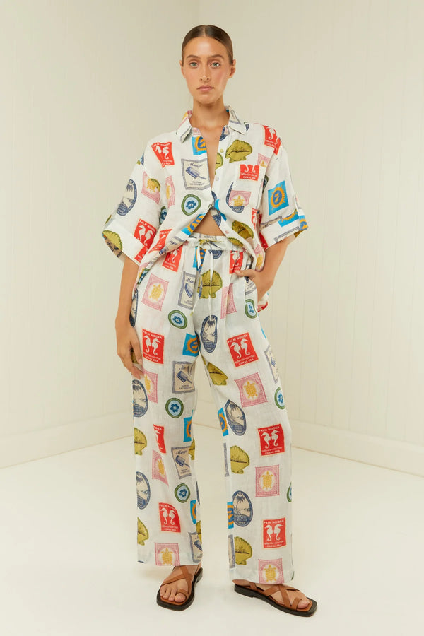 HALLIE PANT - HOLIDAY STAMP