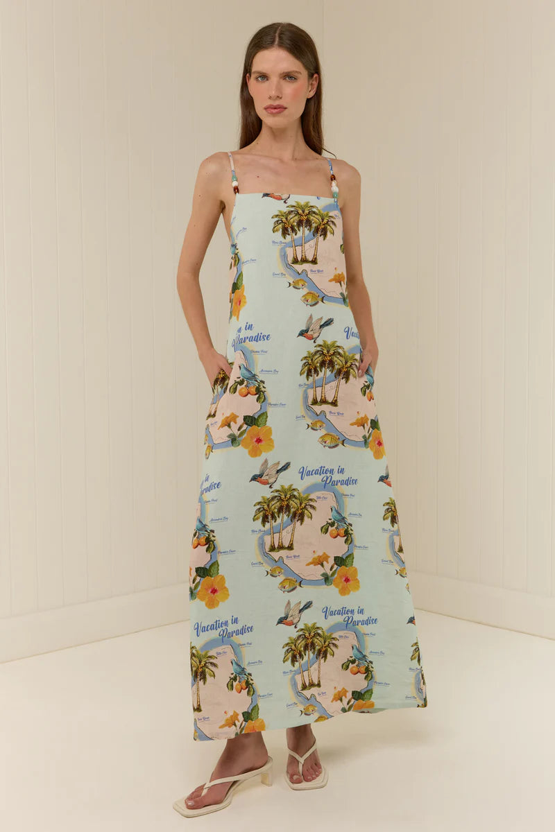THE HEIDI DRESS PALM PARADISE