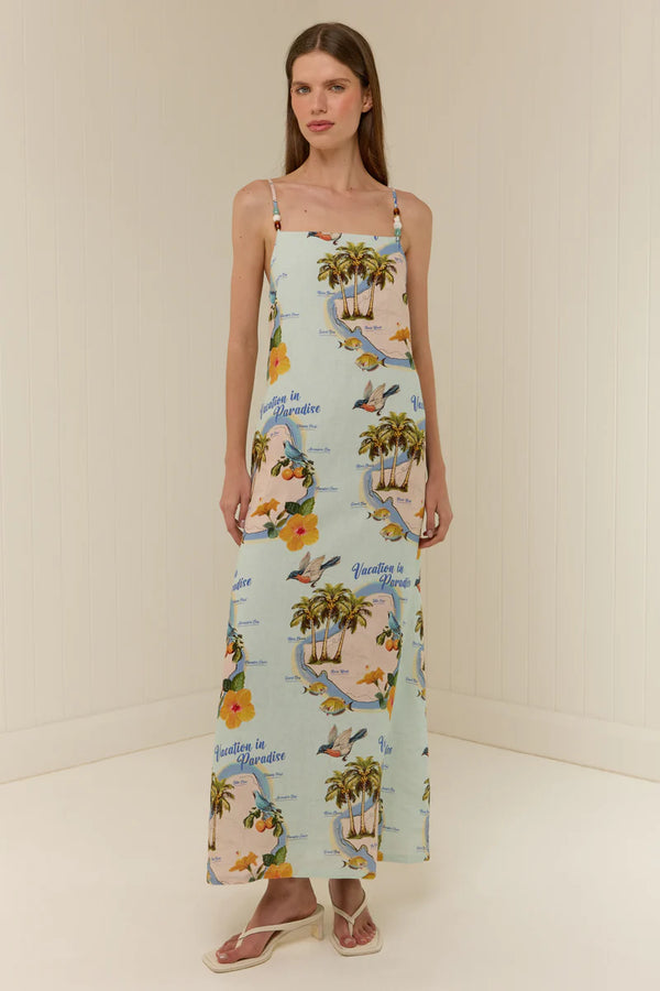 THE HEIDI DRESS PALM PARADISE