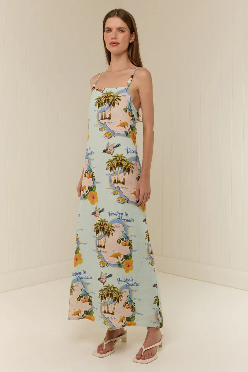 THE HEIDI DRESS PALM PARADISE