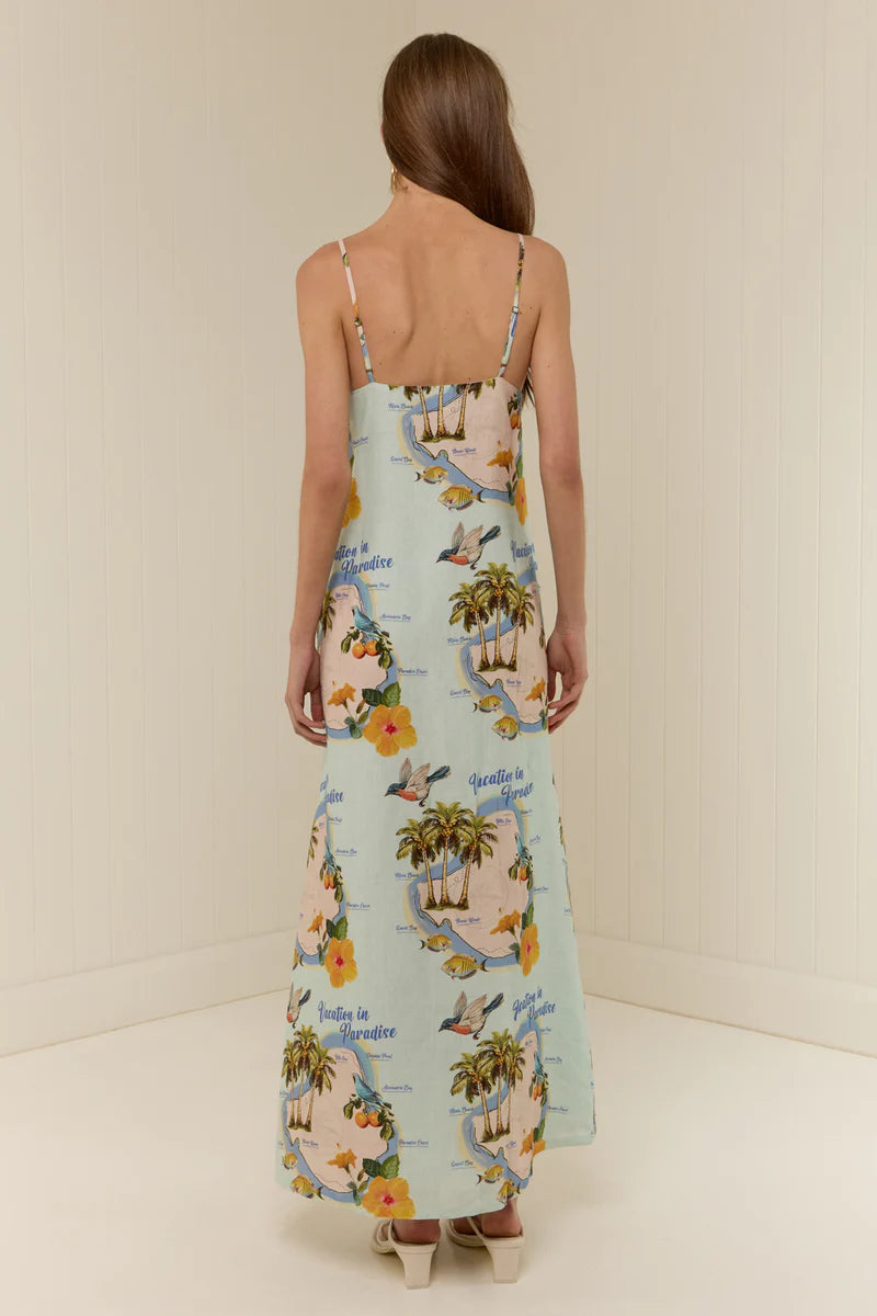 THE HEIDI DRESS PALM PARADISE