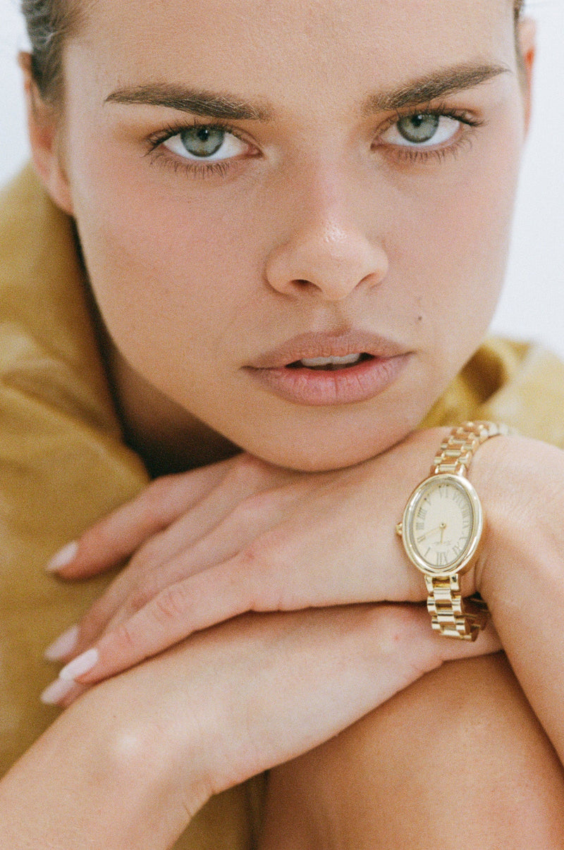 BABY LINK WATCH - GOLD FACE/GOLD