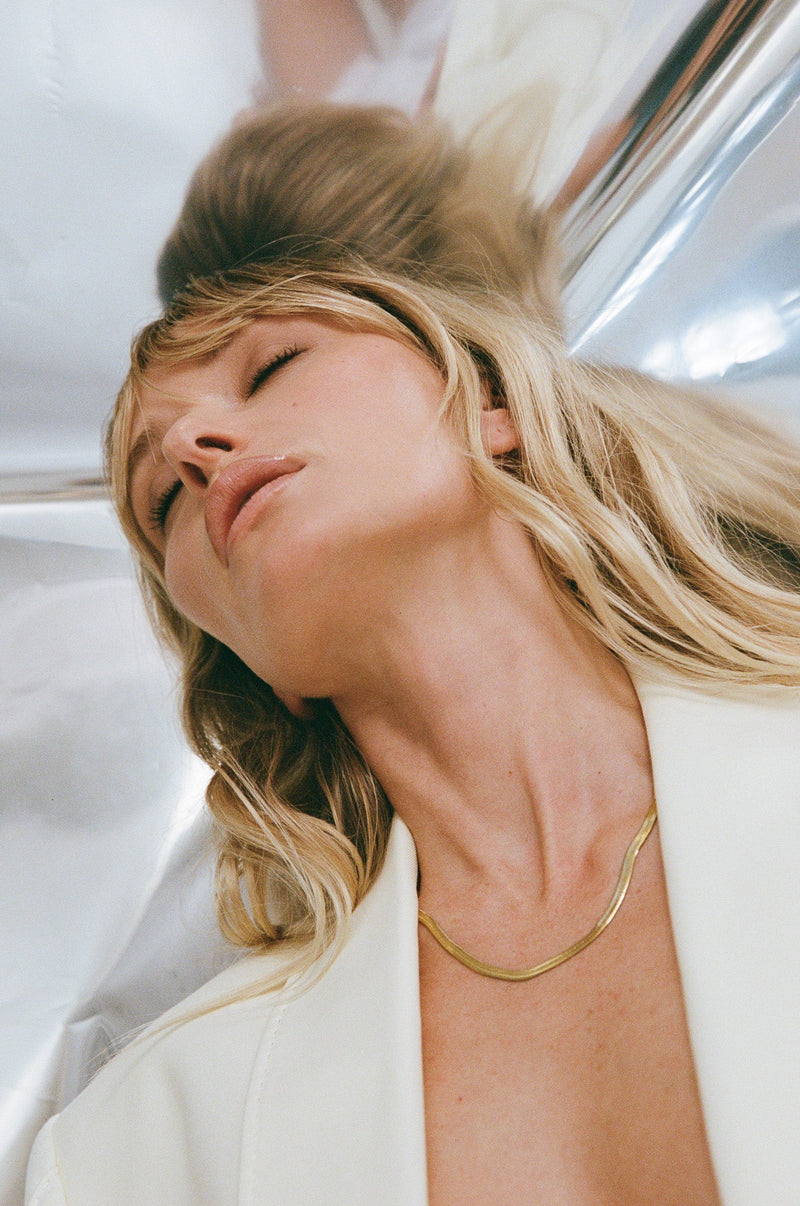 HAILEY SNAKE NECKLACE 4MM 45CM