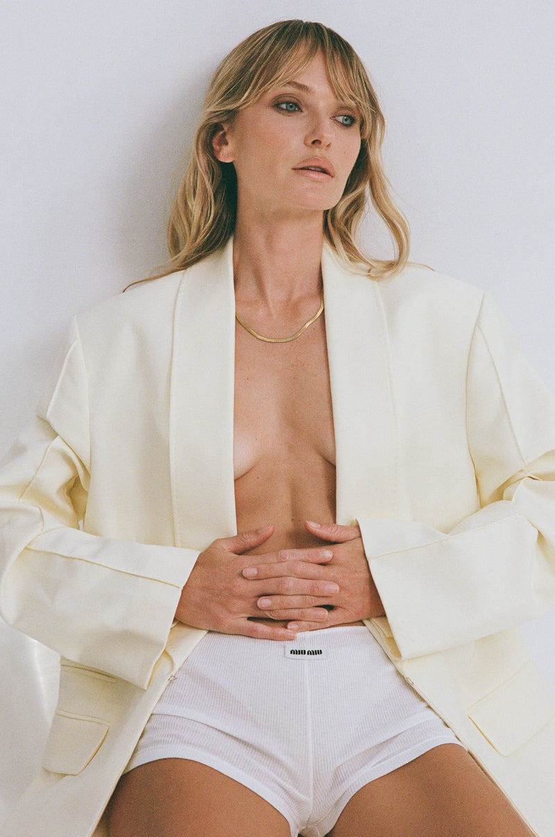 HAILEY SNAKE NECKLACE 4MM 45CM