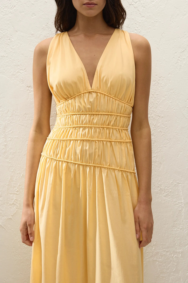 SAJA MAXI DRESS - BANANA