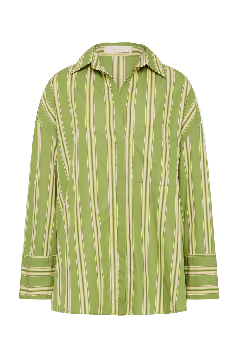 CLEMENTE SHIRT - OMBRE STRIPE JUNIPER