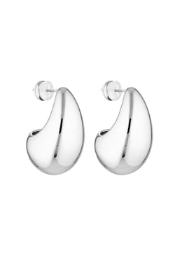 BLOB EARRINGS SILVER