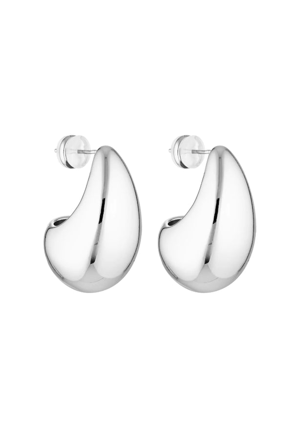 BLOB EARRINGS SILVER