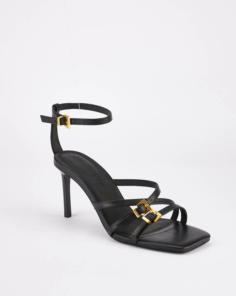 BOUCLE HEEL BLACK