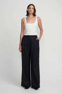 TANGELA BUSTIER TOP WHITE