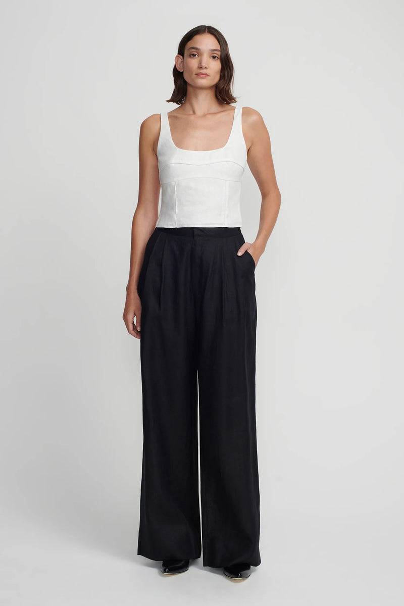 TANGELA BUSTIER TOP WHITE