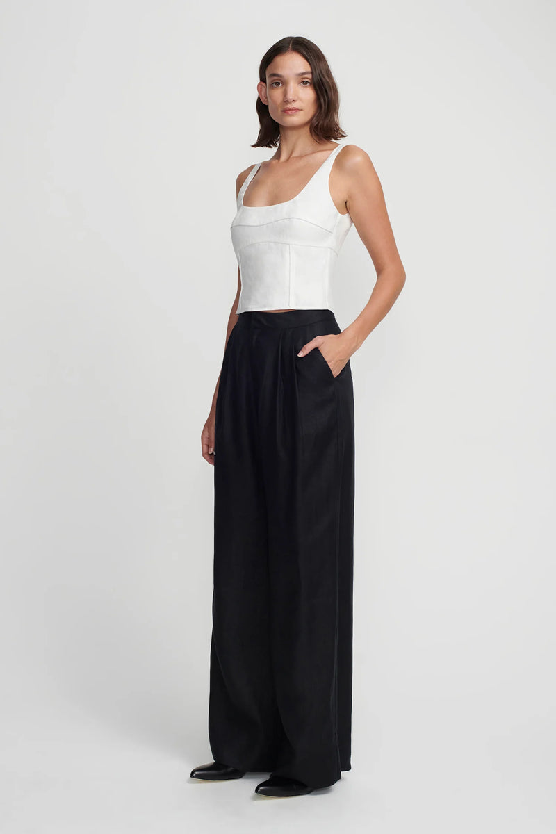 TANGELA BUSTIER TOP WHITE