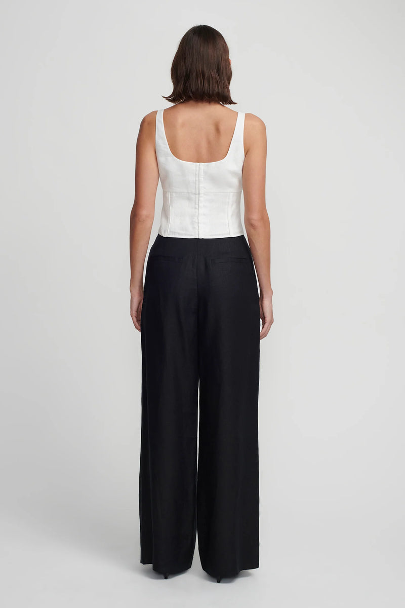 TANGELA BUSTIER TOP WHITE