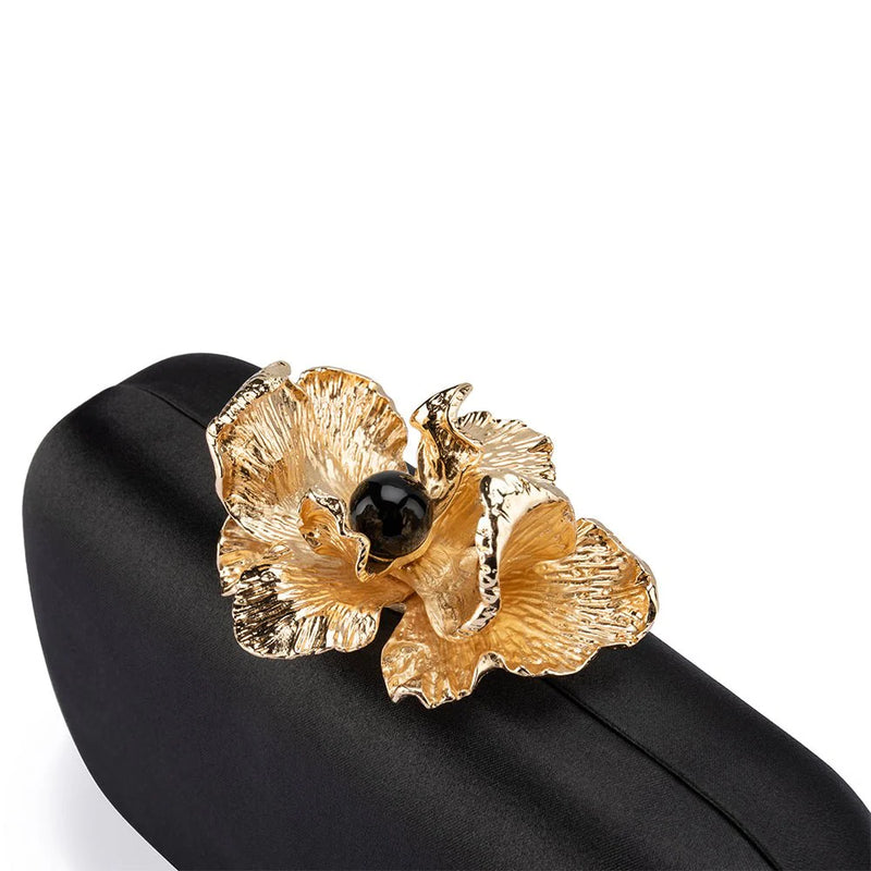 ADELE ORCHID LOCK CLUTCH