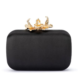 ADELE ORCHID LOCK CLUTCH