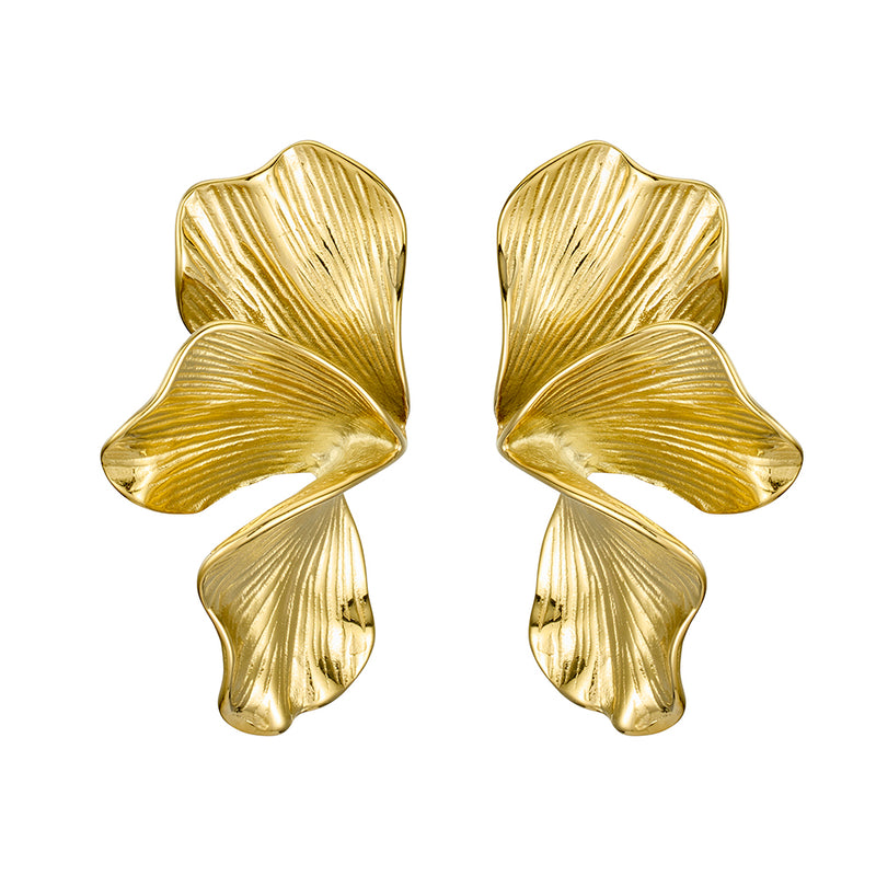 FIXED PETAL STATEMENT EARRINGS