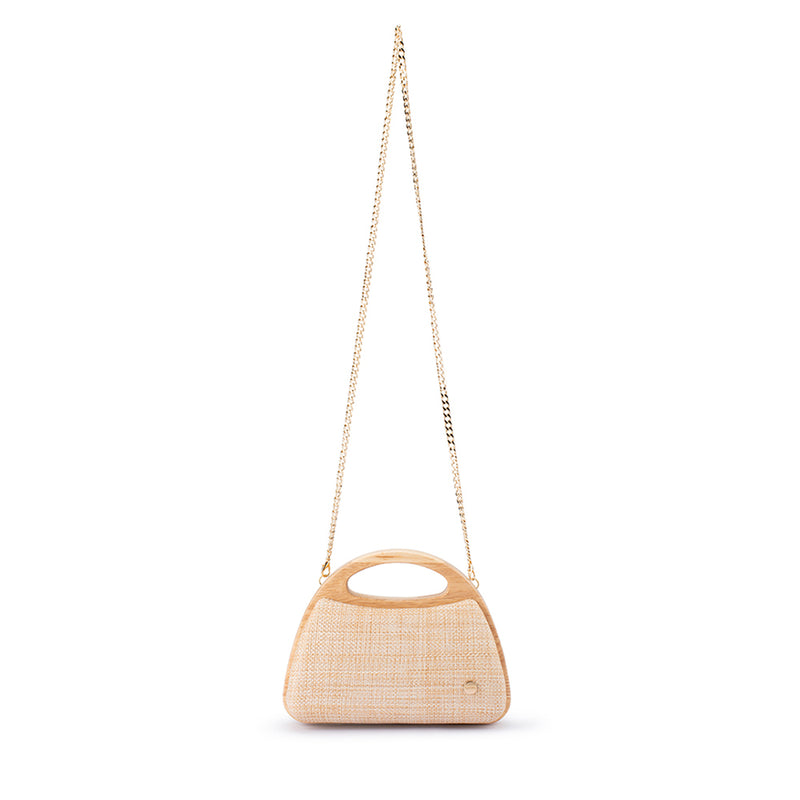 SARAH WOODEN FRAME BAG
