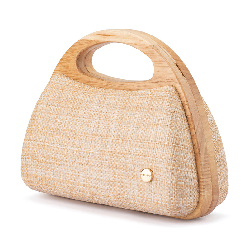 SARAH WOODEN FRAME BAG