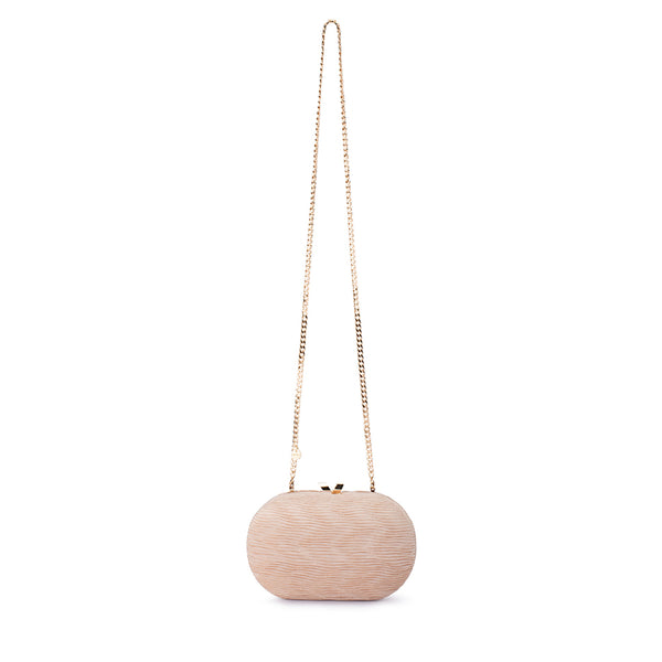 NATALIE PLEATED OVAL CLUTCH