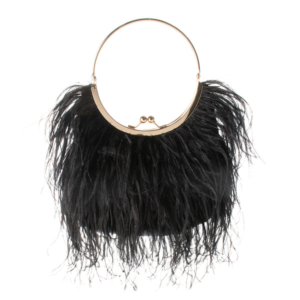 PENNY FEATHERED FRAME BAG