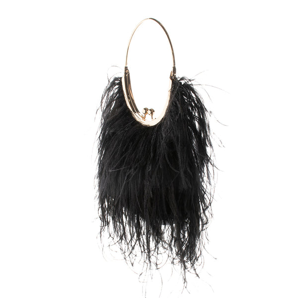 PENNY FEATHERED FRAME BAG