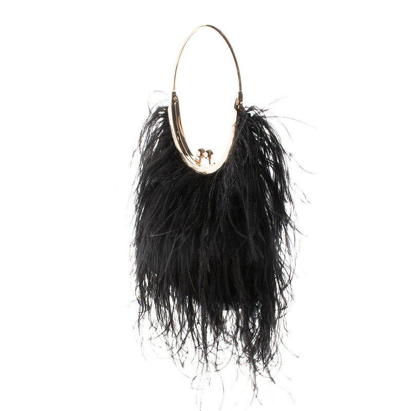 PENNY FEATHERED FRAME BAG