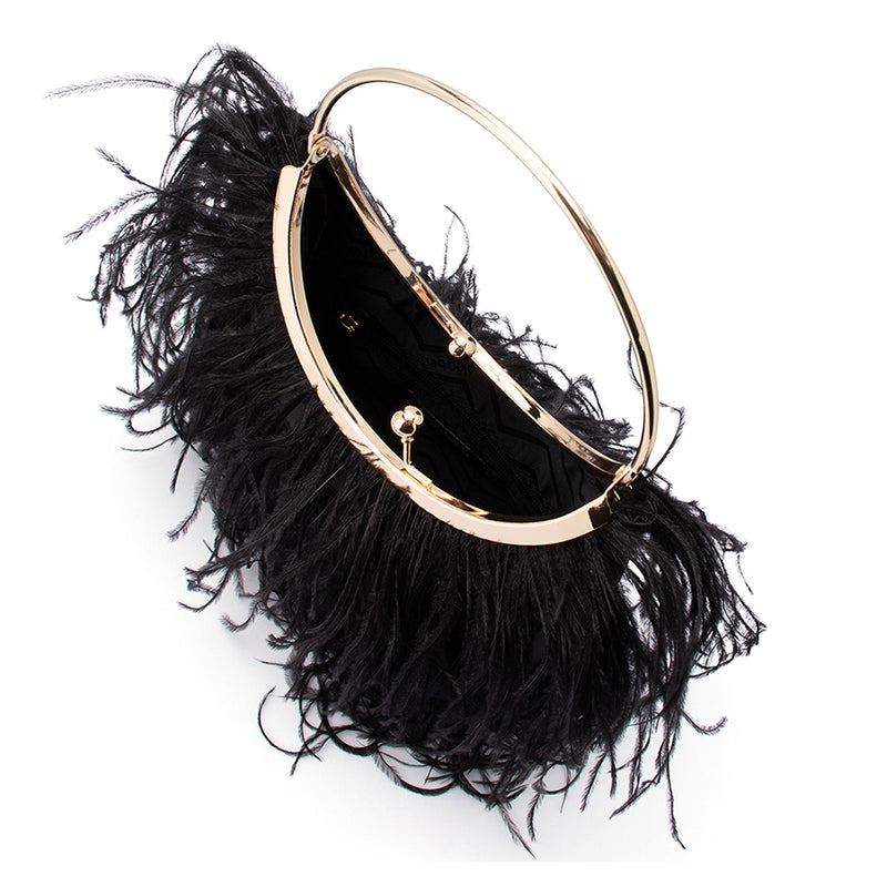 PENNY FEATHERED FRAME BAG