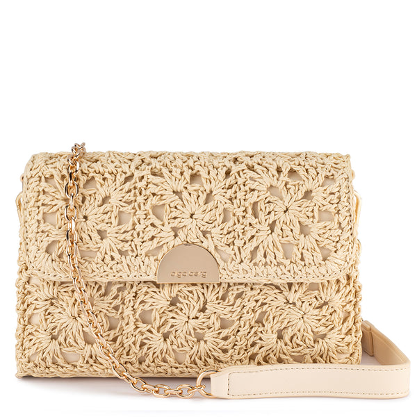 MILLIE CROCHETED SHOULDER BAG